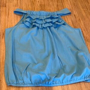 Sanctuary Blue Ruffle Top